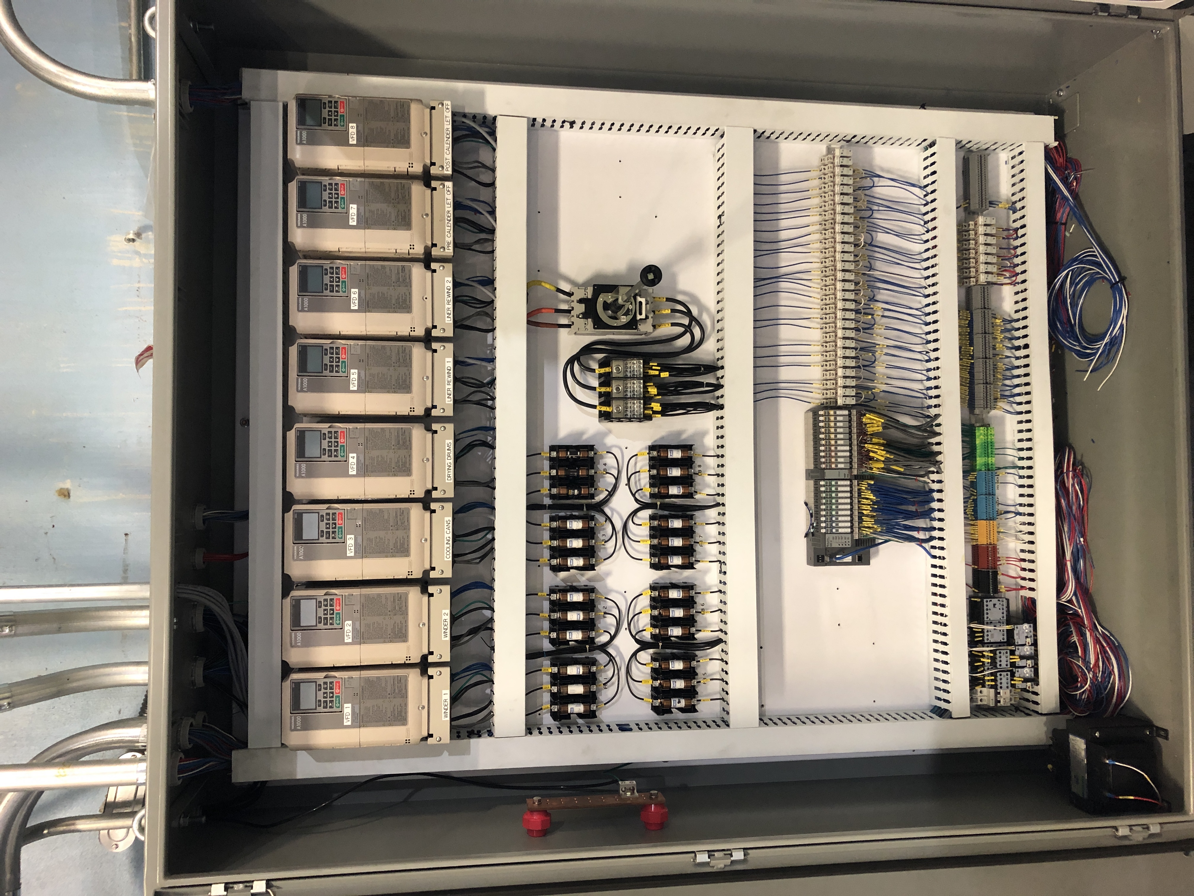 Control panel interior